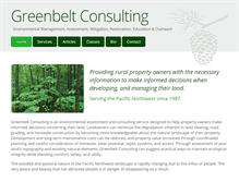 Tablet Screenshot of greenbeltconsulting.com